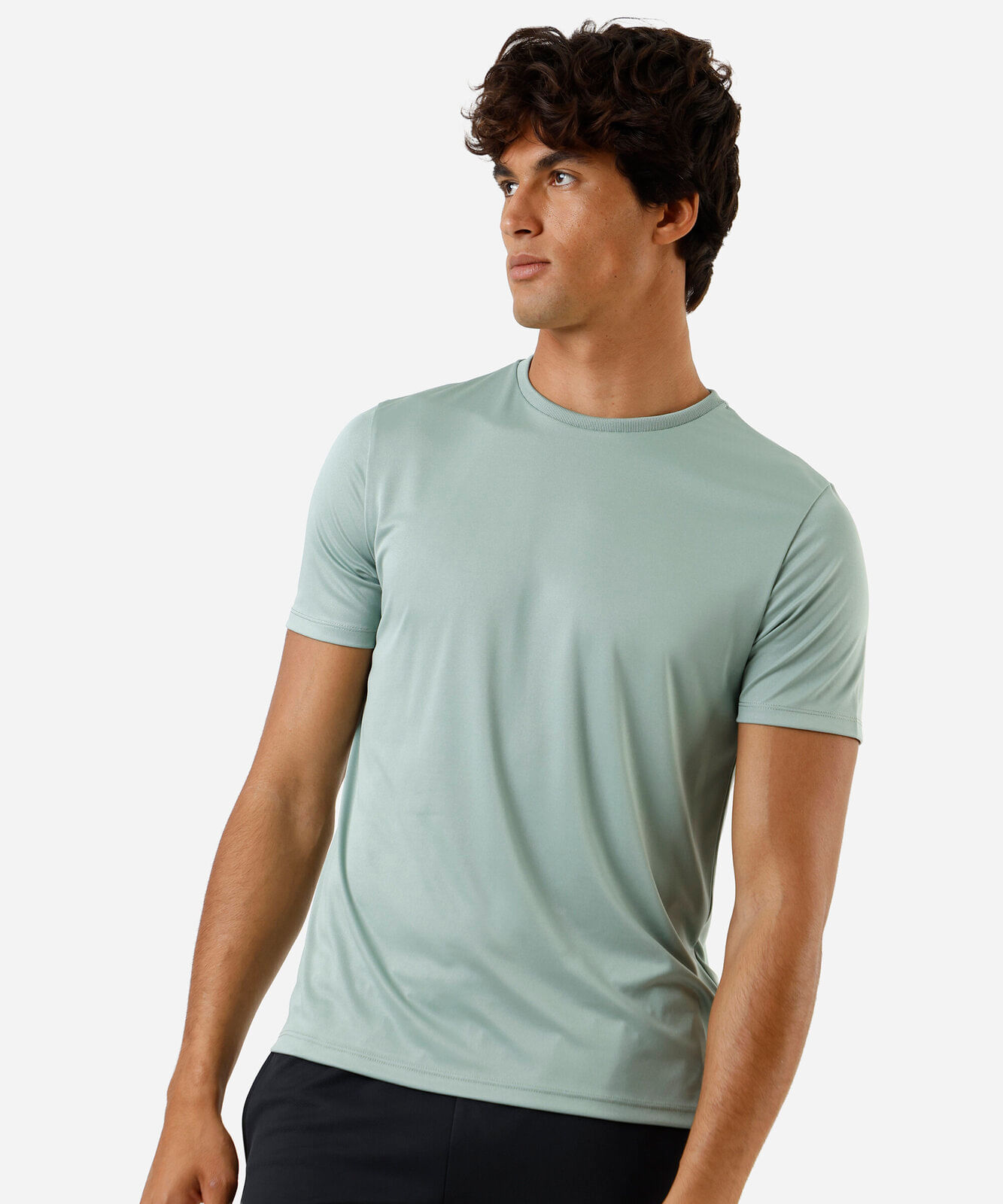 camiseta esportiva masculina verde
