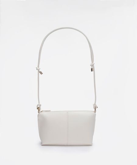 bolsa crossbody alça dupla off white UNICO