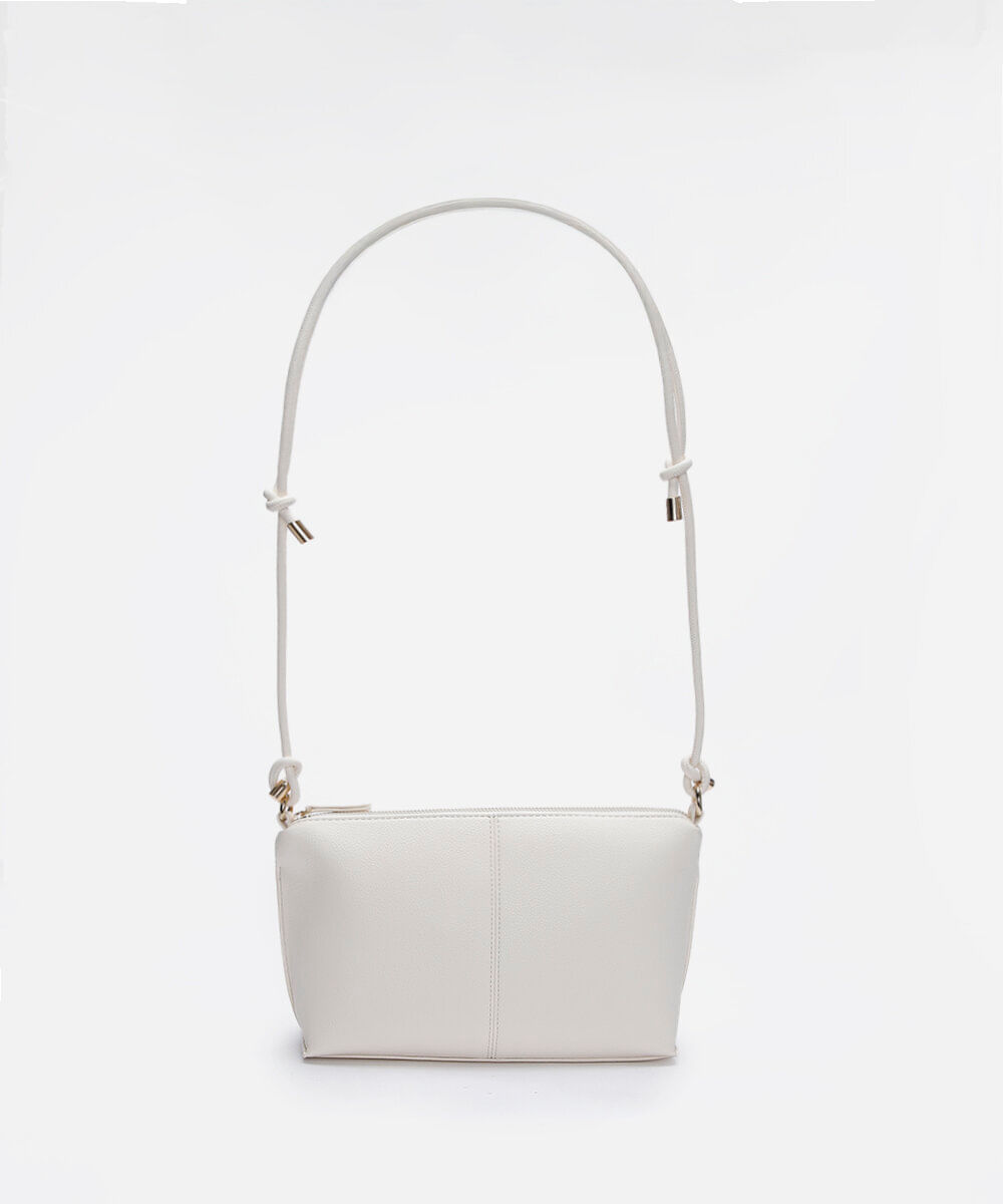 bolsa crossbody alça dupla off white