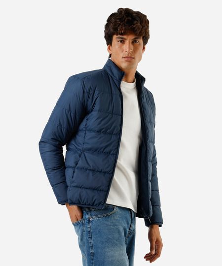 jaqueta puffer masculina azul GG jaqueta puffer masculina azul GG