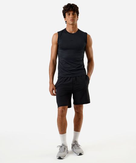 bermuda masculina esportiva com bolsos preta G