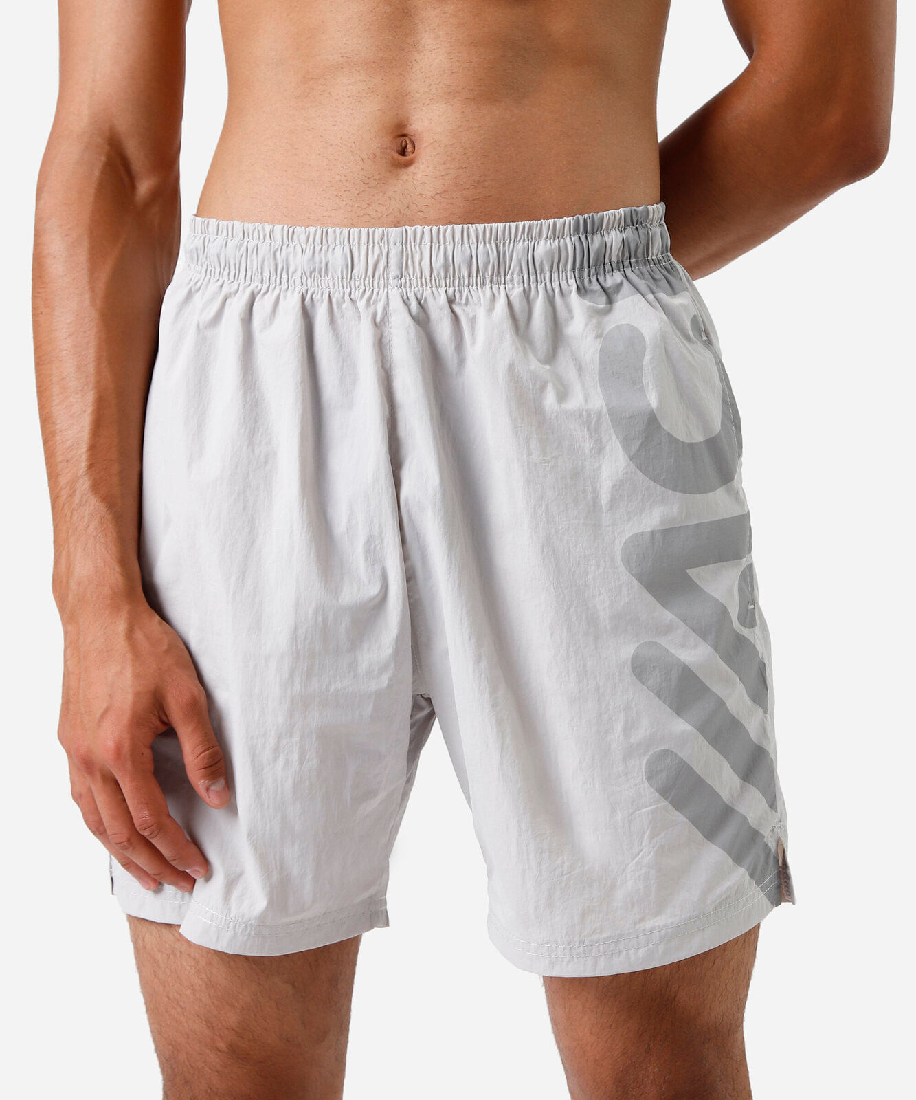 bermuda masculina de poliamida esportiva ace cinza