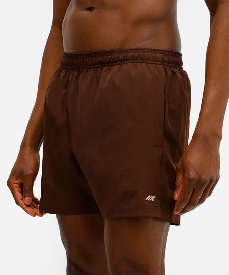 short masculino esportivo ace bolso com zíper marrom M