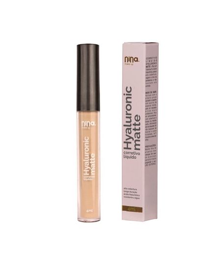 corretivo líquido nina makeup hyaluronic matte cor 2 UNICO