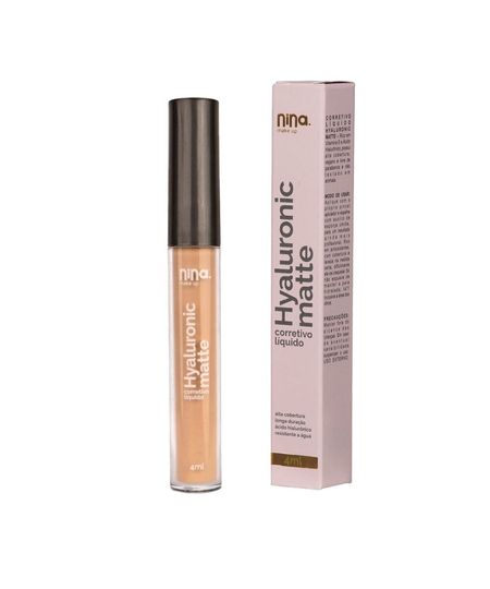 corretivo líquido nina makeup hyaluronic matte cor 3 UNICO corretivo líquido nina makeup hyaluronic matte cor 3 UNICO
