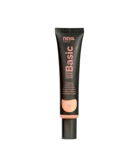 base líquida nina makeup matte basic cor 3 UNICO base líquida nina makeup matte basic cor 3 UNICO