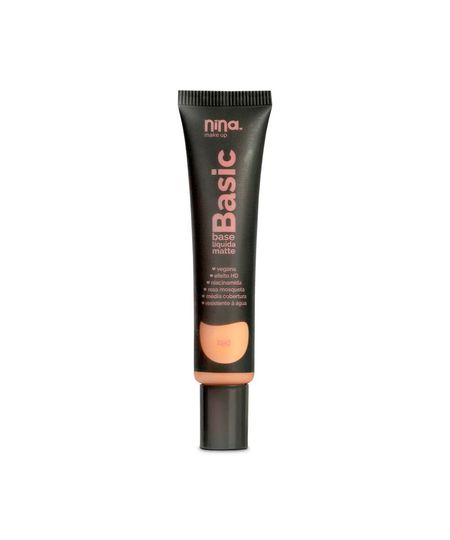 base líquida nina makeup matte basic cor 4 UNICO base líquida nina makeup matte basic cor 4 UNICO