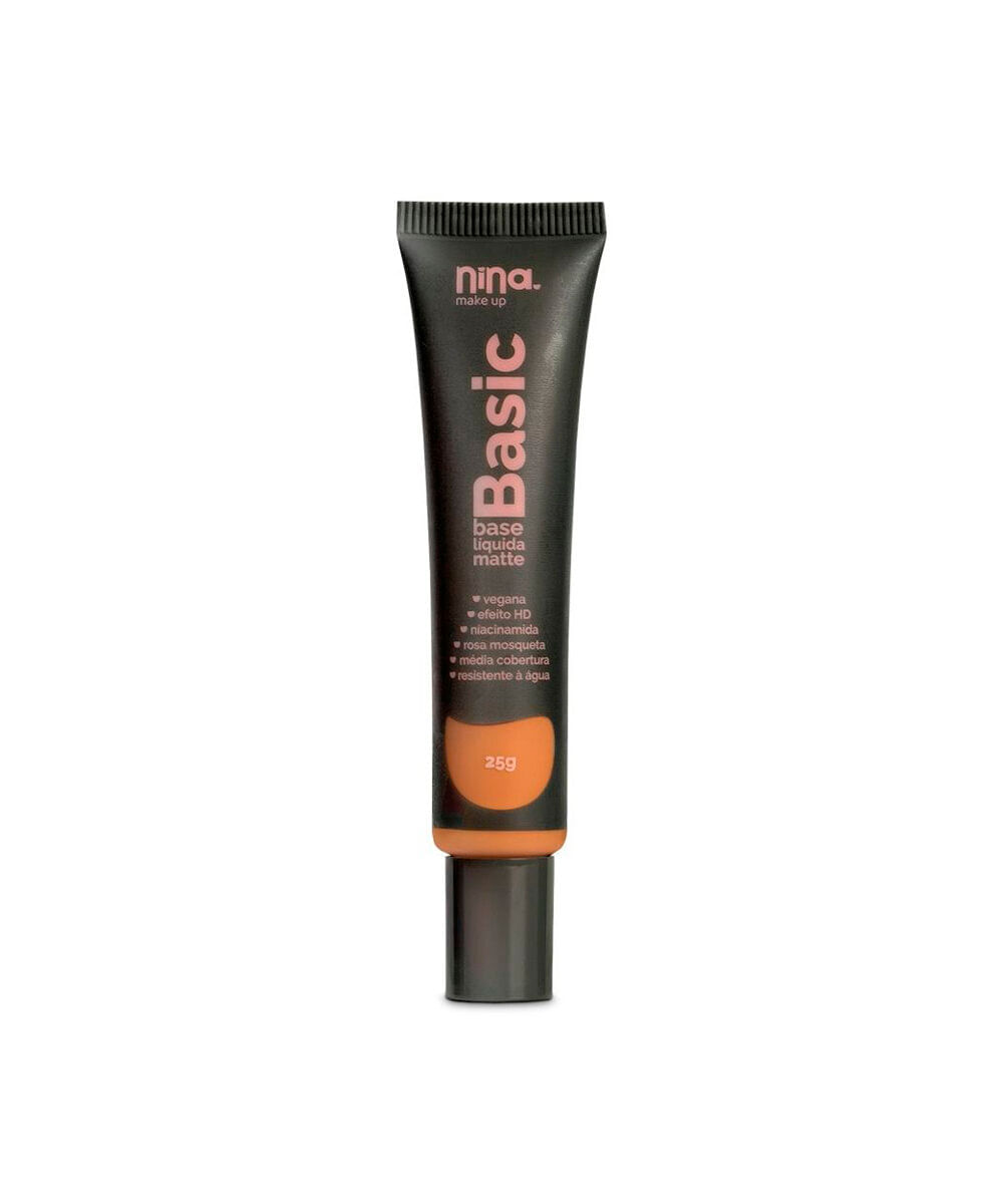 base líquida nina makeup matte basic cor 7