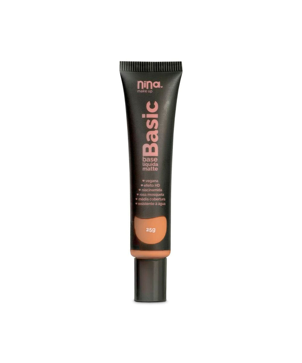 base líquida nina makeup matte basic cor 9
