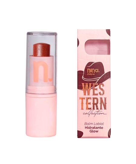 lip balm nina makeup glow western forrozeira UNICO