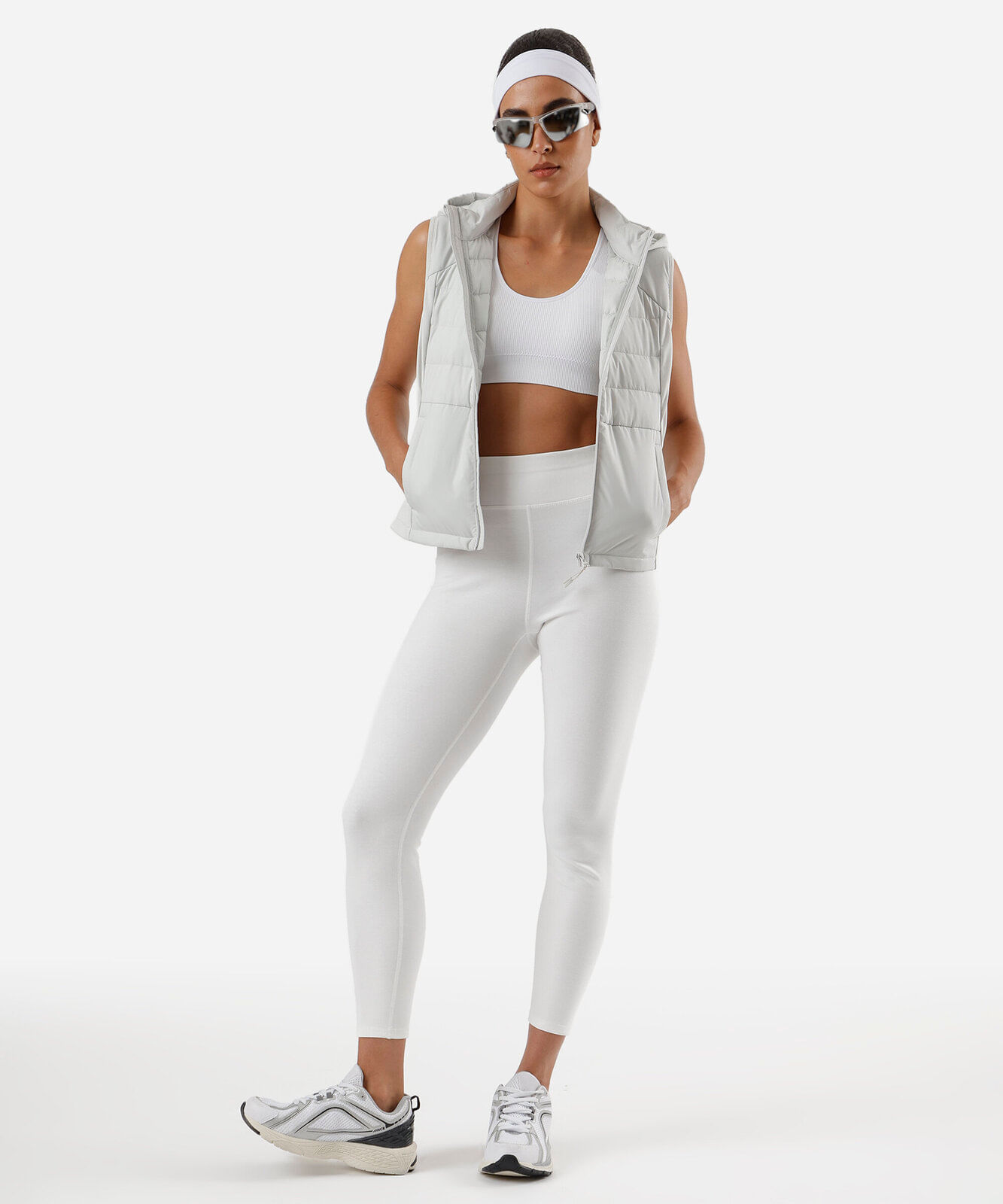 top nadador canelado com bojo removível - branco