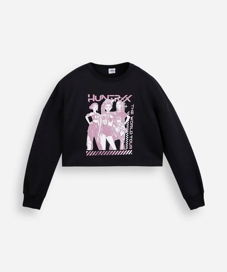 blusão box juvenil de moletom guerreiras do k pop preto 10 blusão box juvenil de moletom guerreiras do k pop preto 10