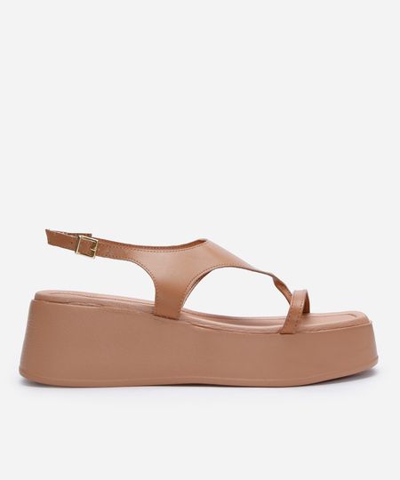 sandália flatform beira rio marrom 36 sandália flatform beira rio marrom 36