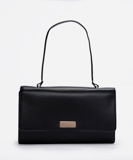bolsa shoulder estruturada preta UNICO bolsa shoulder estruturada preta UNICO