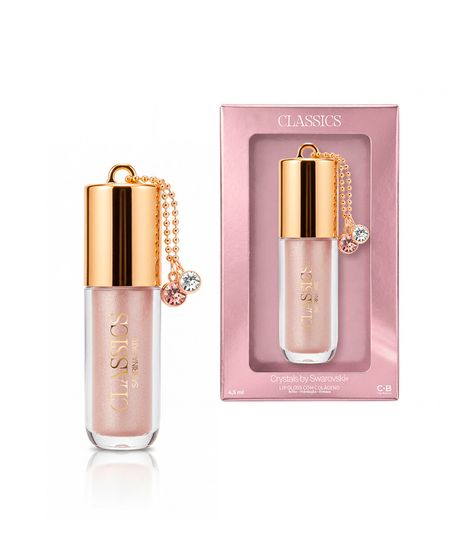 gloss labial cia beauty by sabrina sato classiscs crystals by swarovski com colágeno brilho rosé 5ml UNICO