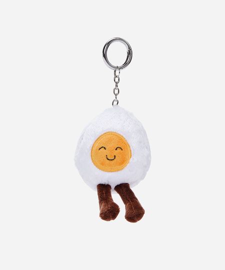 chaveiro bag charm ovo frito colorido UNICO