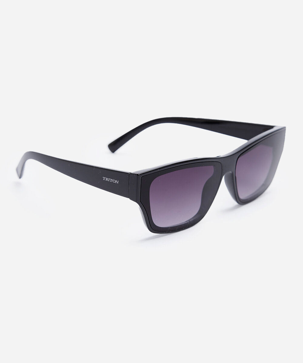 óculos de sol masculino quadrado de acetato triton preto