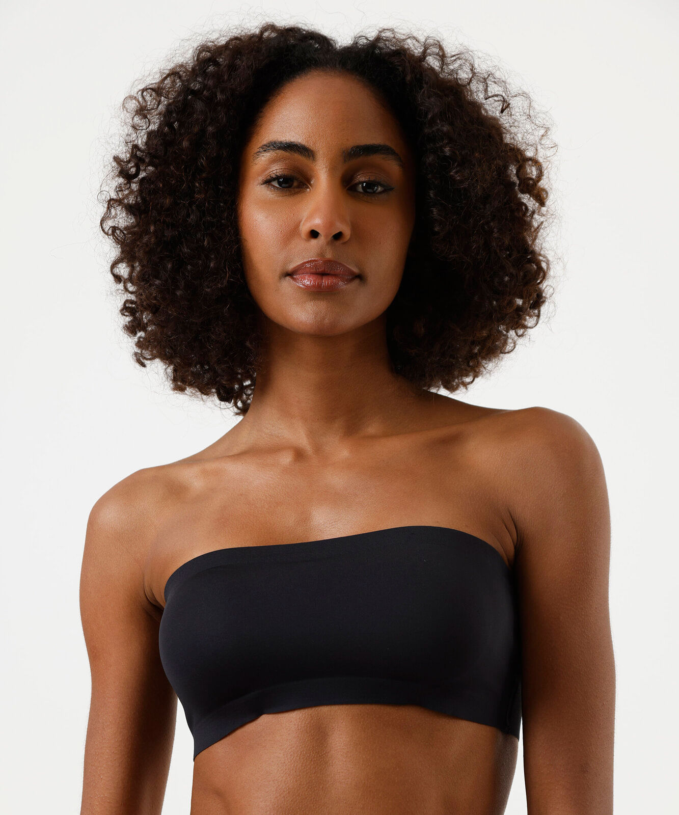 top faixa feminino com bojo removível preto