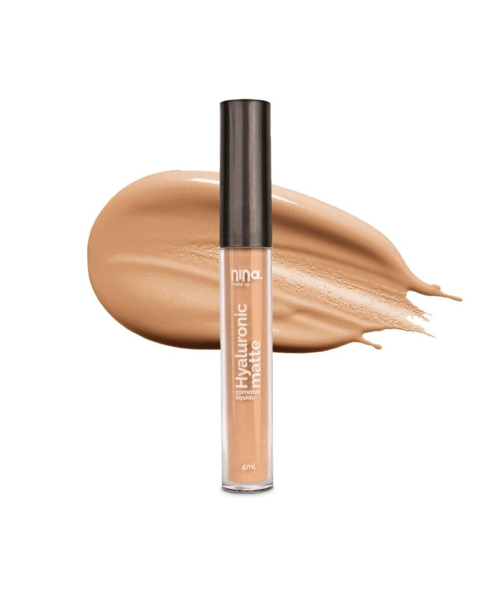 corretivo líquido nina makeup hyaluronic matte cor 3