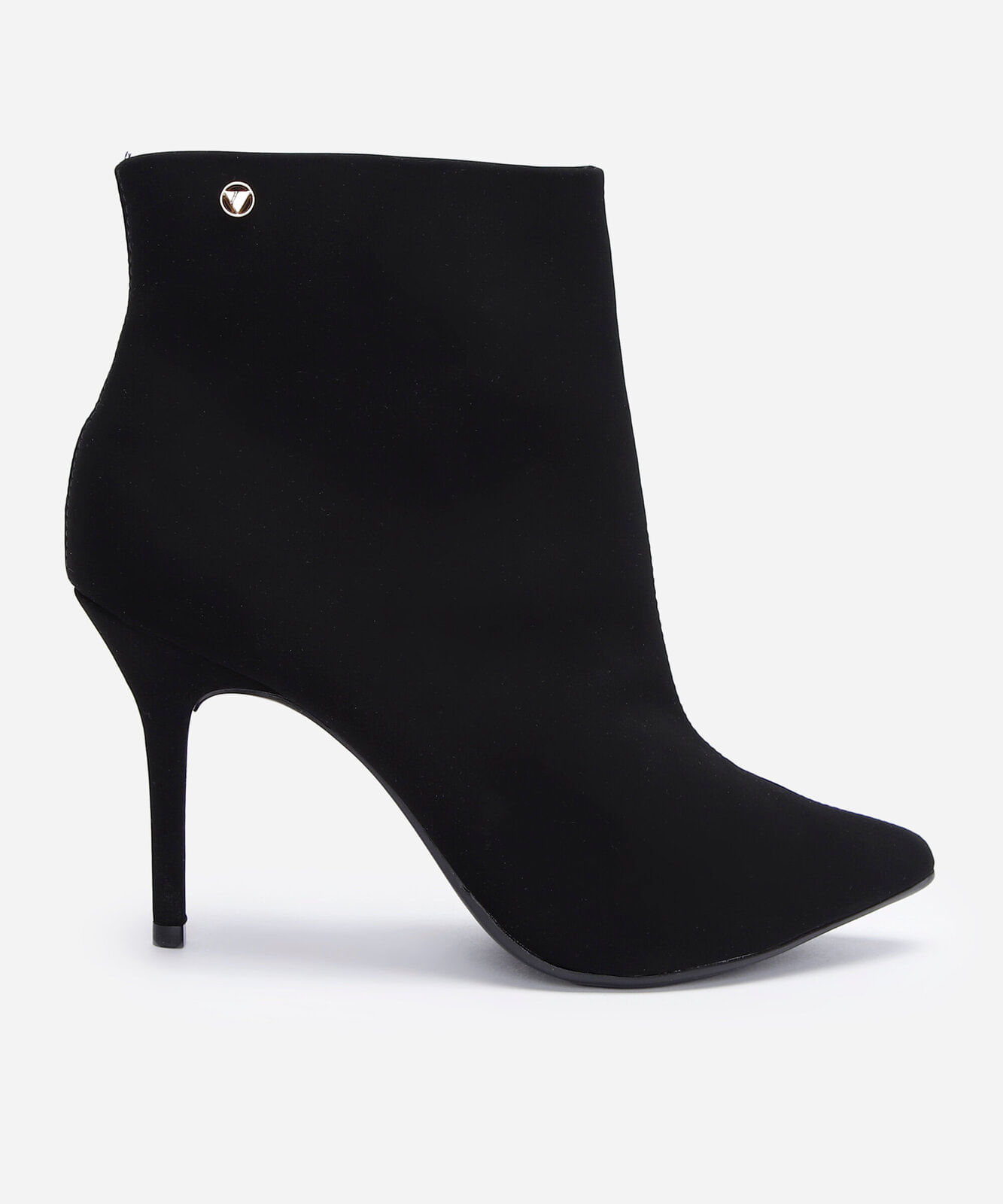 bota cano médio bico fino salto fino oneself preta