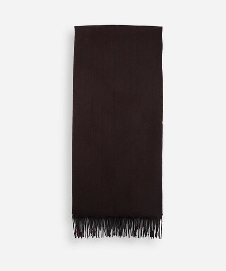cachecol masculino com viscose e franjas marrom UNICO cachecol masculino com viscose e franjas marrom UNICO