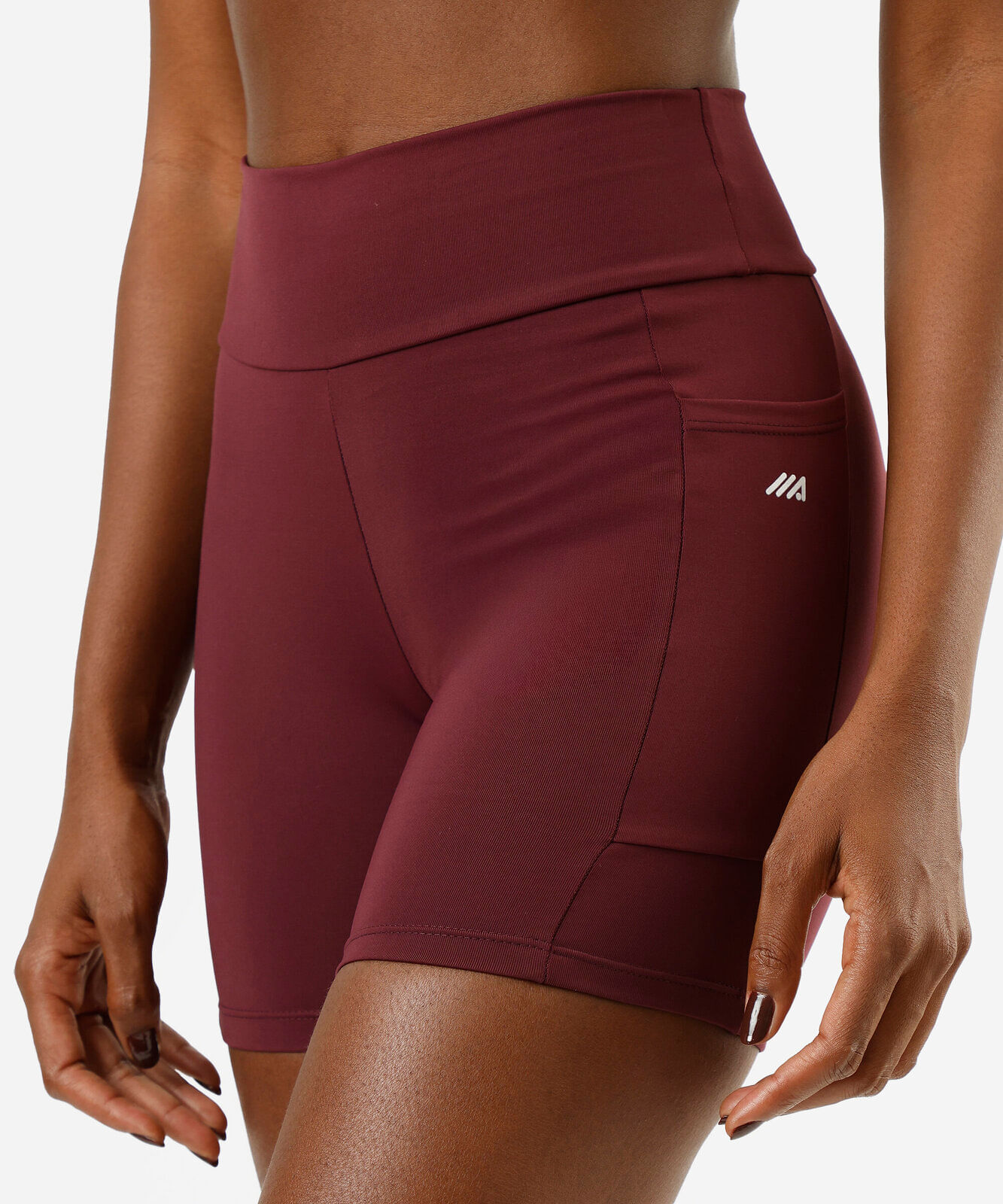 bermuda feminina com bolso esportiva ace vinho
