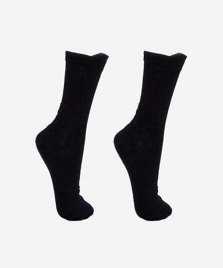 kit de 2 meias cano alto esportiva ace colorido 39-44 kit de 2 meias cano alto esportiva ace colorido 39-44