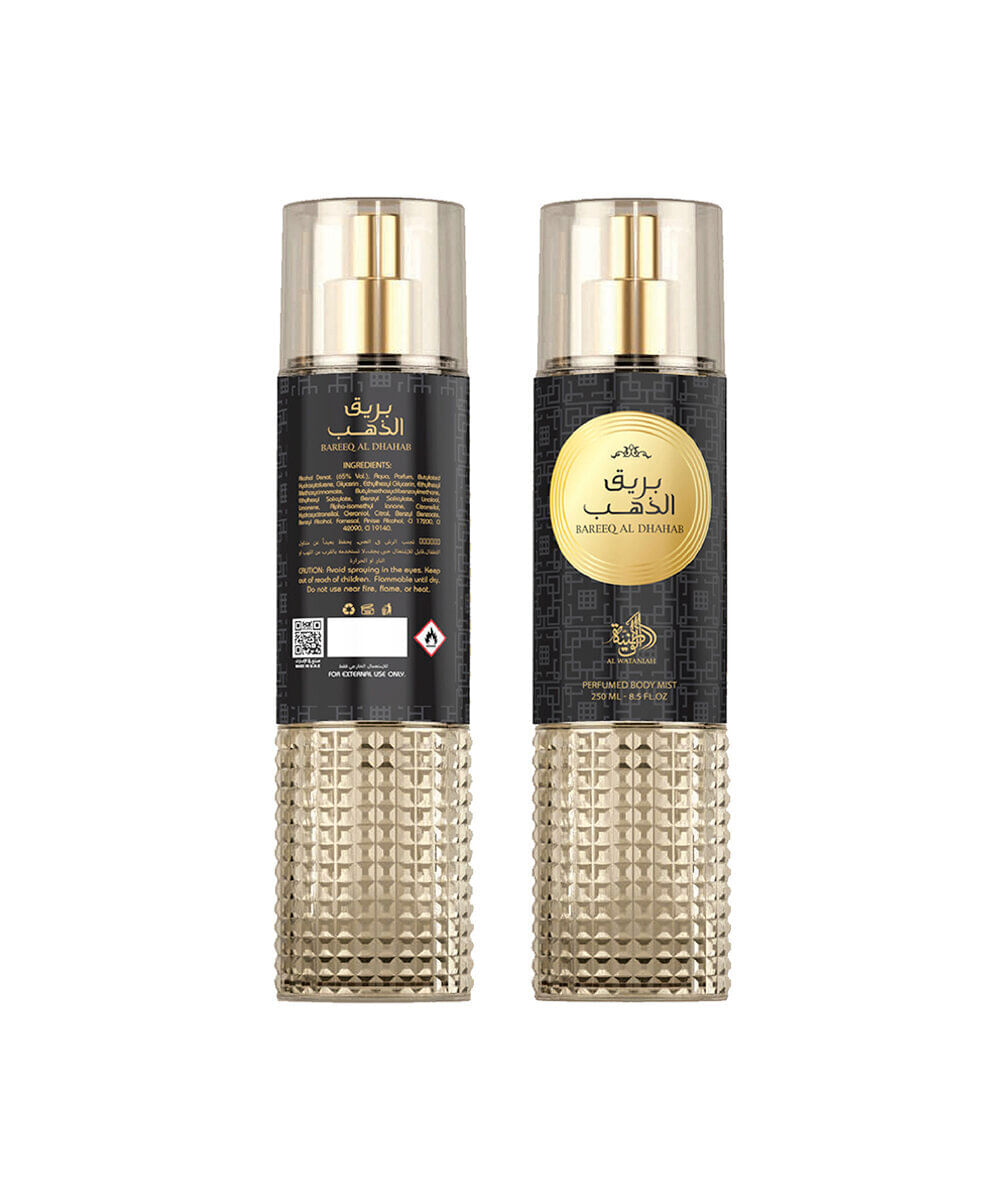perfume masculino al wataniah bareeq al dahab perfumed body mist 250ml