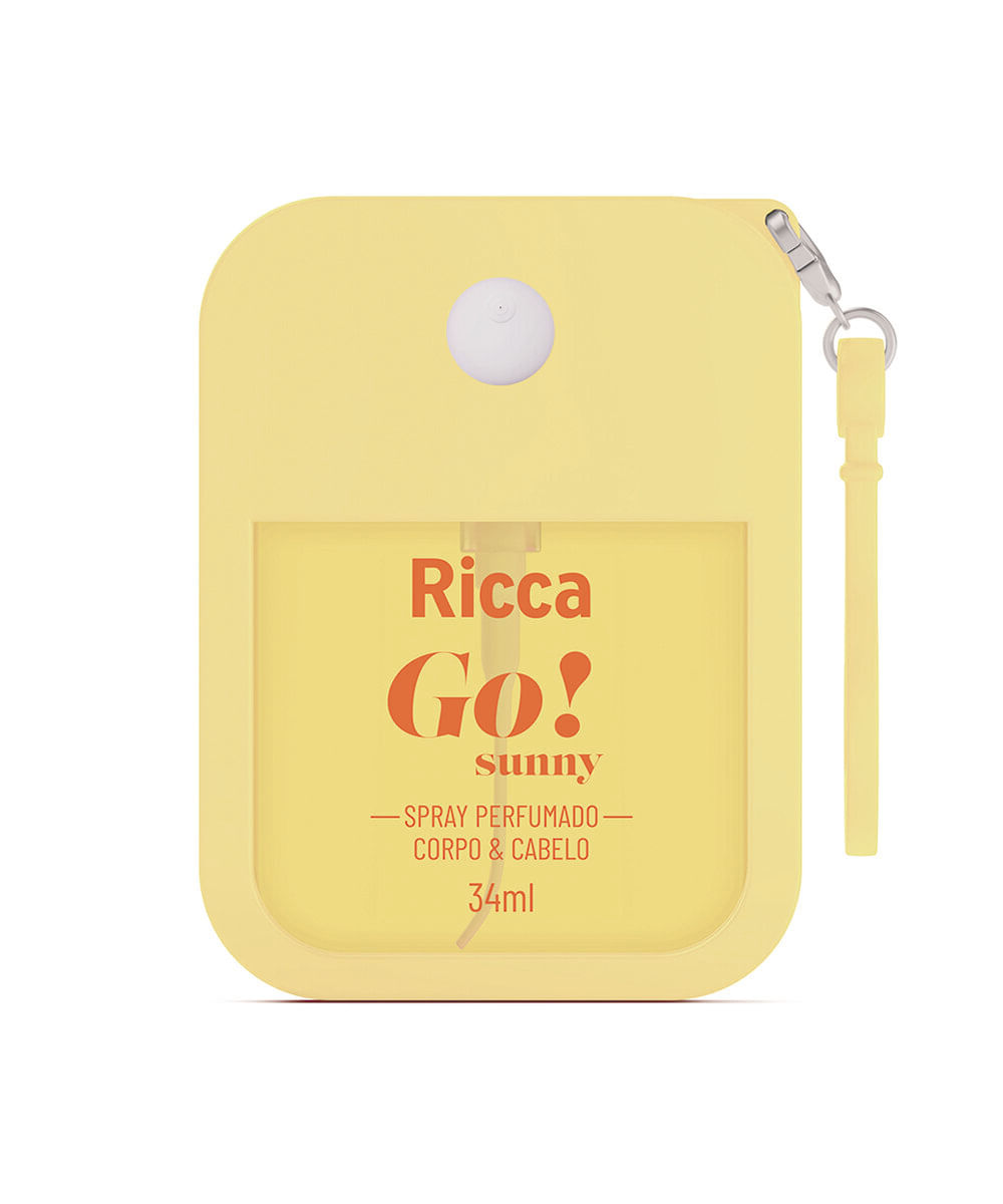 spray perfumado ricca para cabelo e corpo go sunny