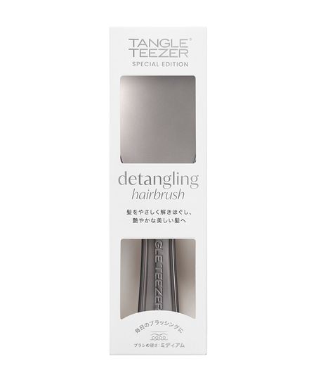 escova de cabelo tangle teezer desembaraçadora the ultimate detangler chrome midnight silver prateada UNICO