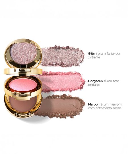trio de sombras océane by nádia tambasco 3 to go palette dazzle UNICO