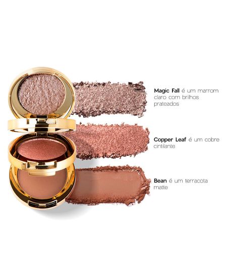 trio de sombras océane by nádia tambasco 3 to go palette hazel UNICO