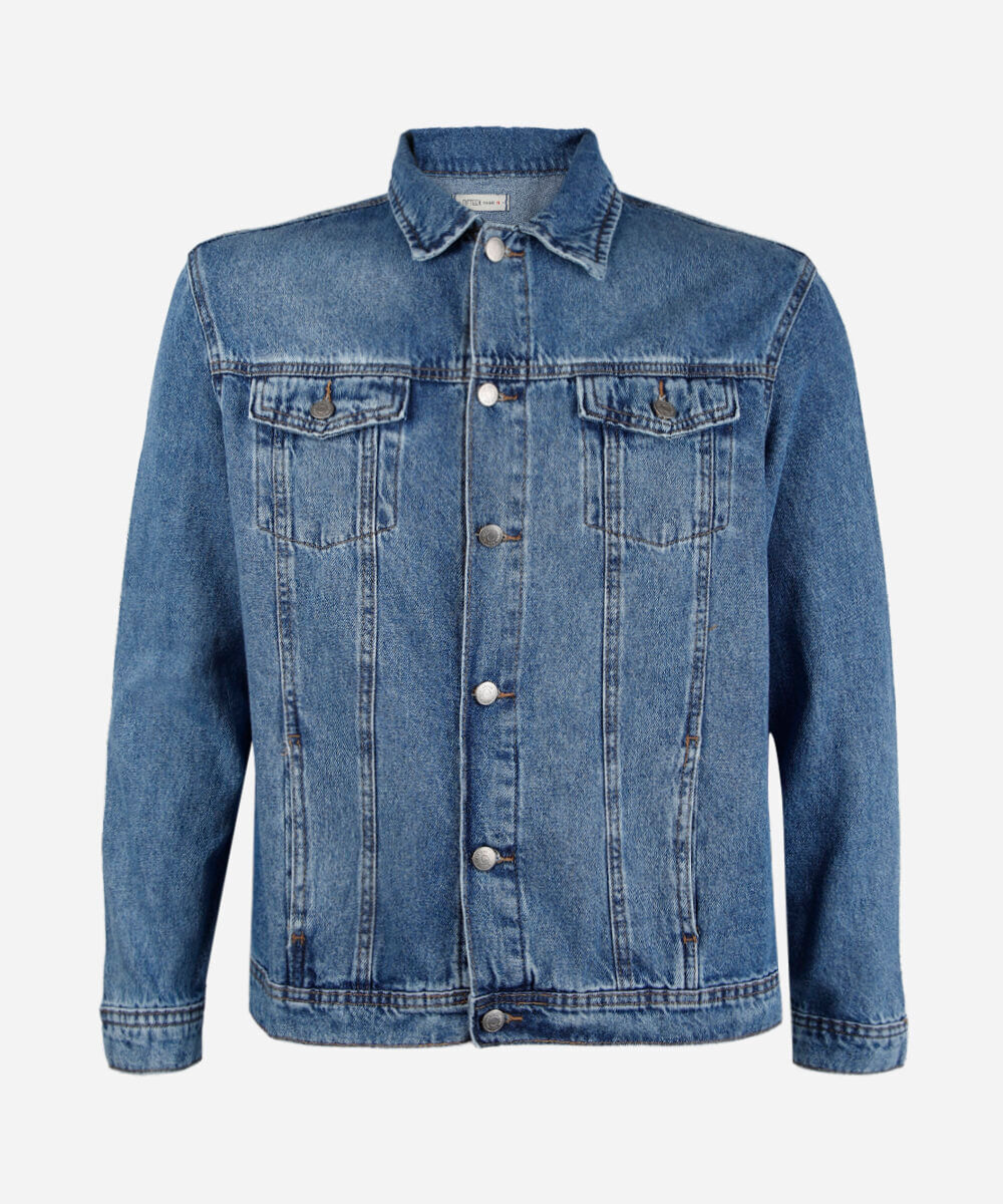 jaqueta juvenil jeans azul
