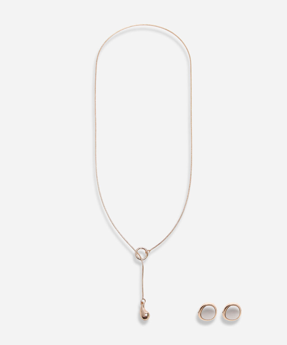 kit de brinco e colar presenteável colorido