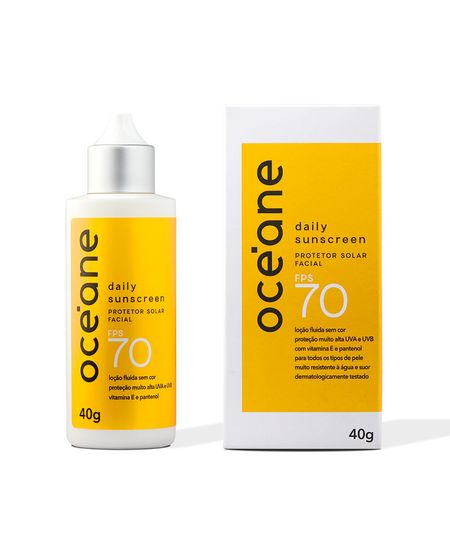protetor solar océane facial fps 70 40g 40 G