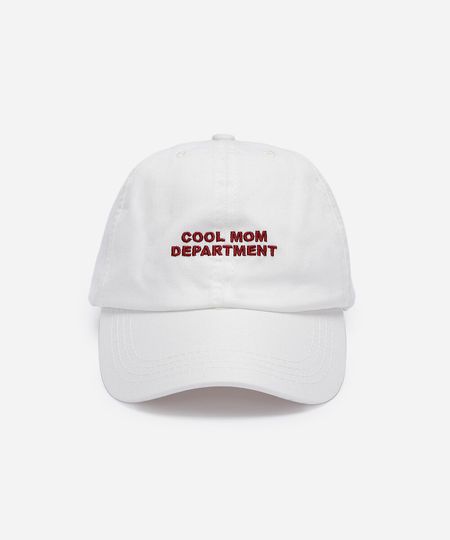 boné aba curva com bordado cool mom department off white UNICO