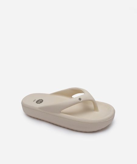 chinelo nuvem com brilho off white 37-38