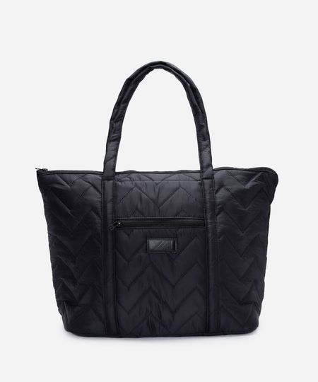 bolsa tote matelassê preta UNICO