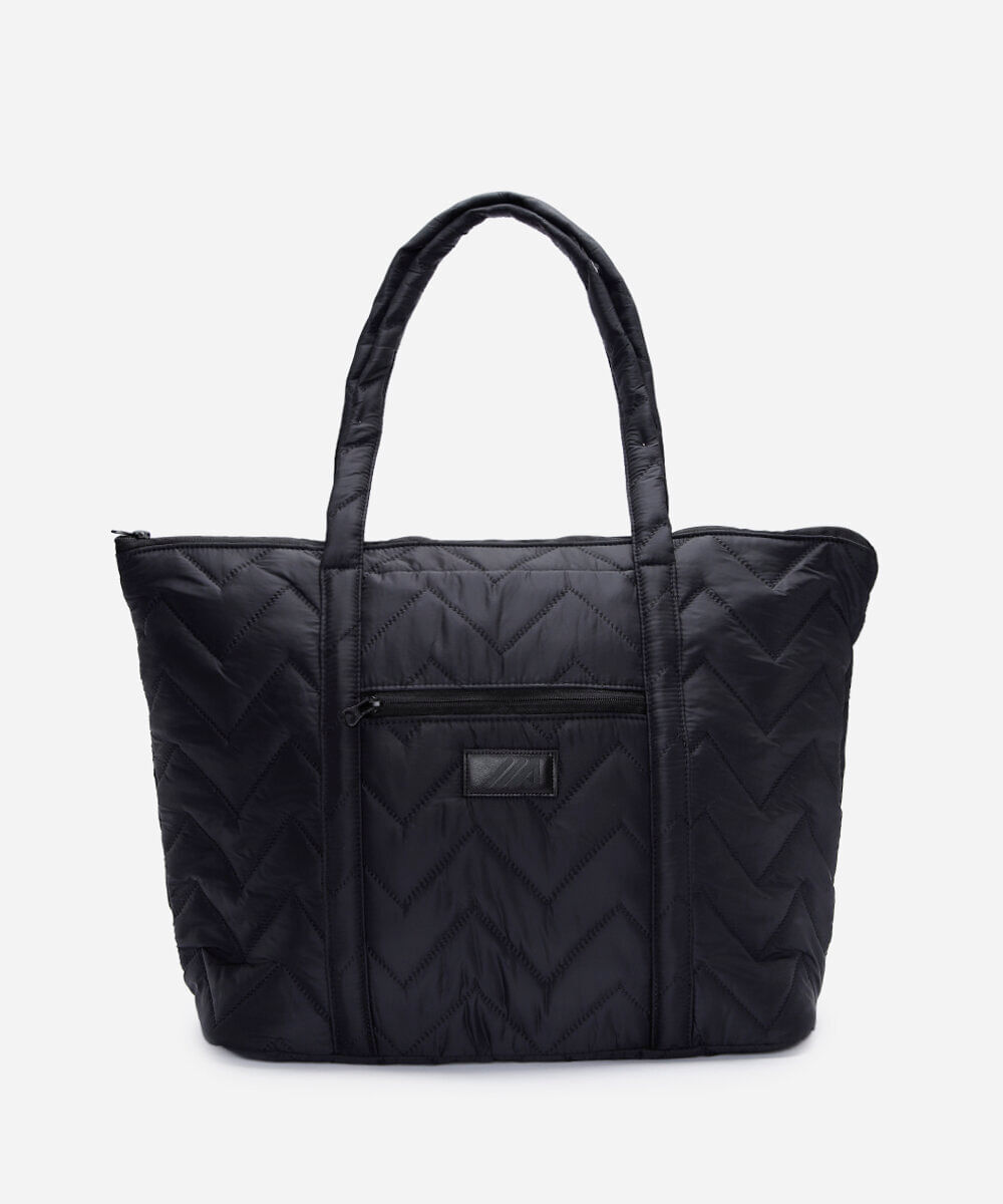 bolsa tote matelassê preta