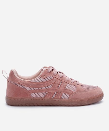 tênis casual feminino texturizado rosa 35