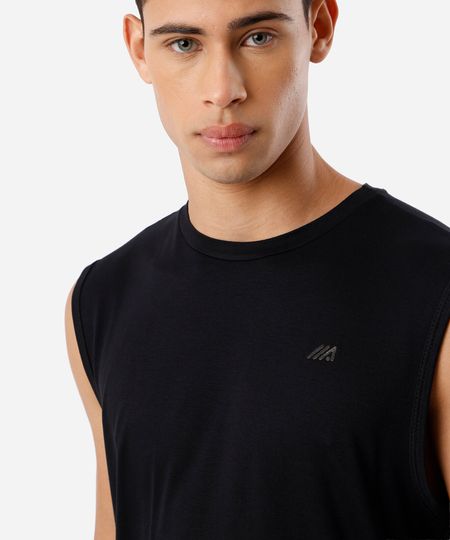 regata esportiva muscle masculina ultra soft preta P