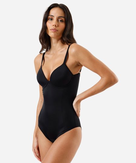 body modelador feminino com bojo dilady preto 42
