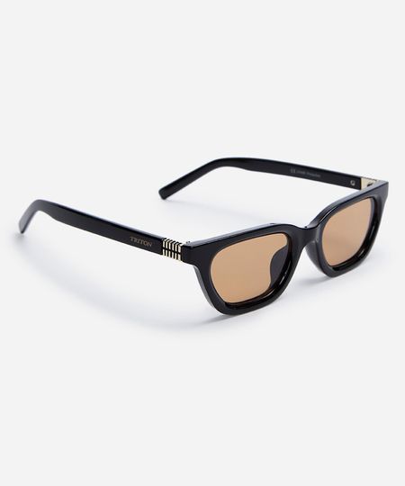 óculos de sol feminino quadrado de acetato triton preto UNICO óculos de sol feminino quadrado de acetato triton preto UNICO