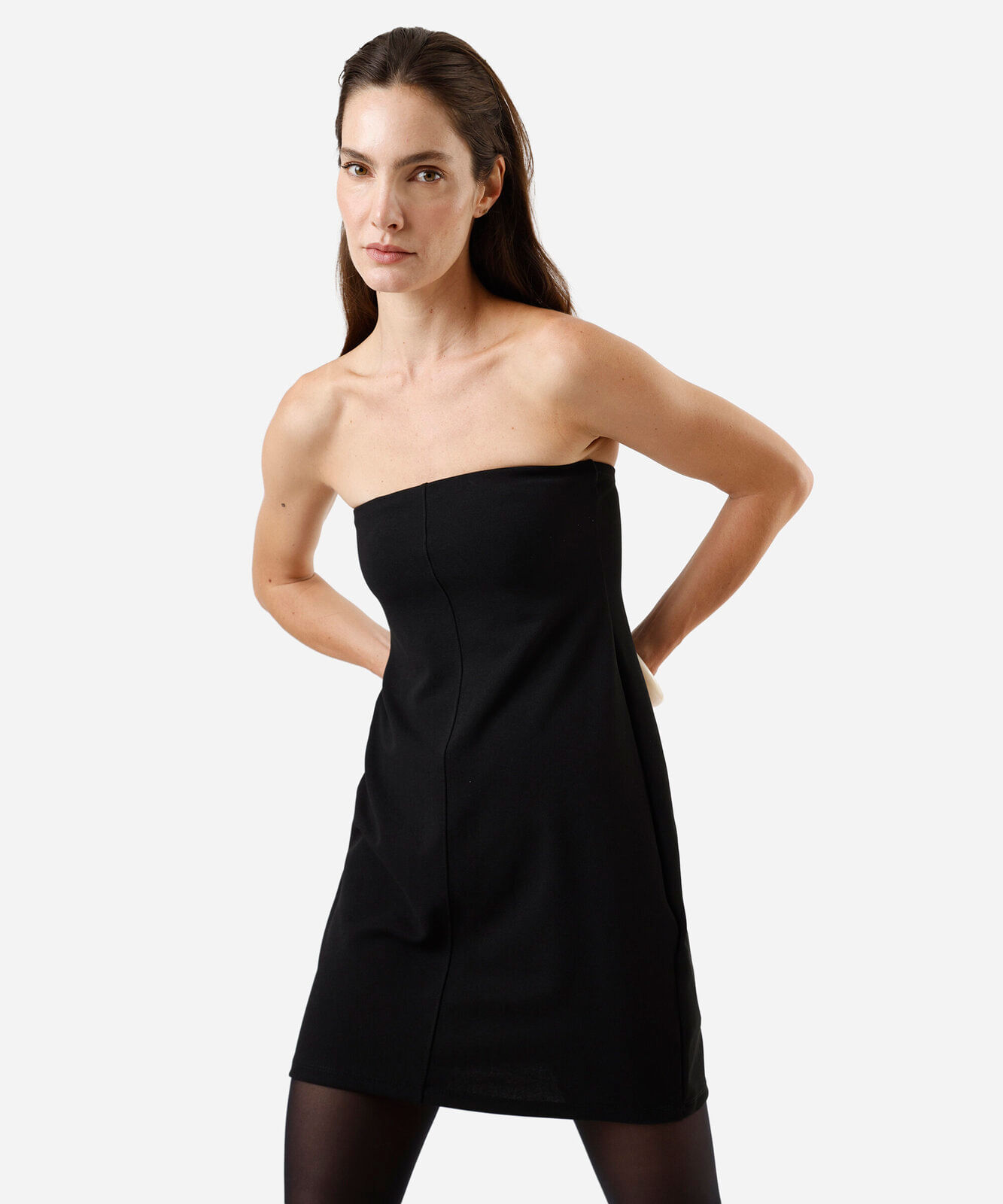 vestido sem alça feminino preto