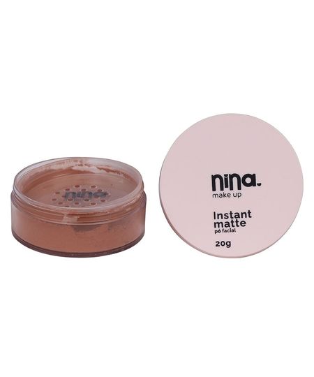 pó solto facial nina makeup instant matte cor 3 UNICO