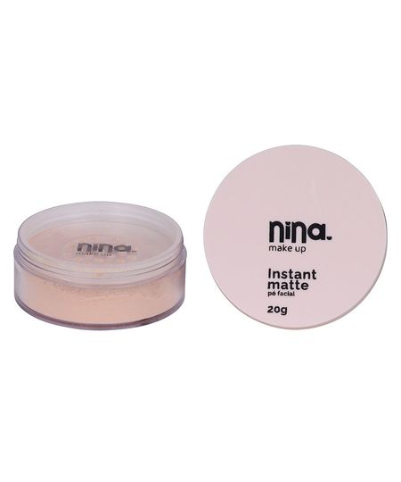 pó solto facial nina makeup instant matte cor 2 UNICO