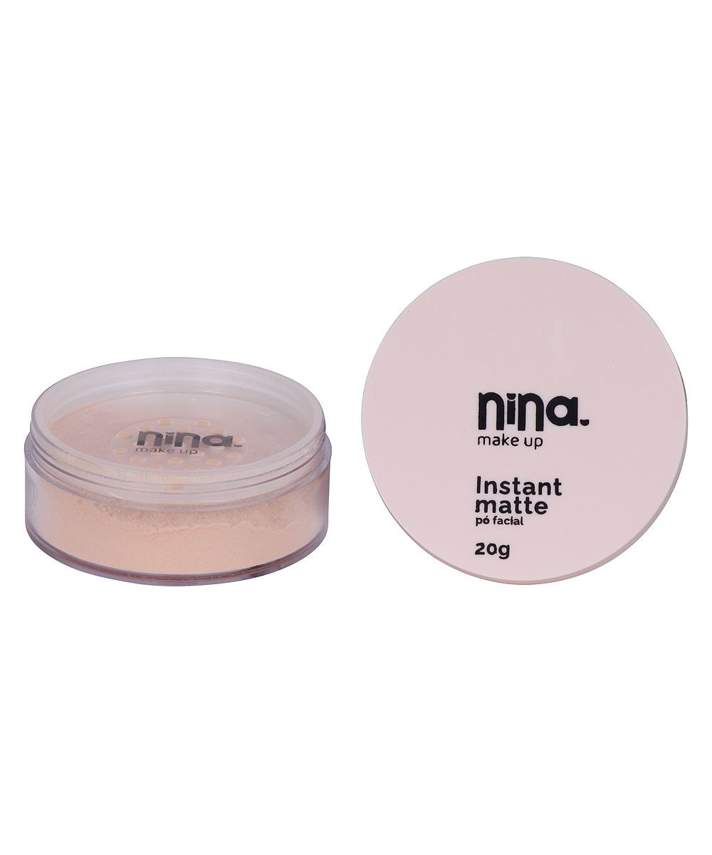 pó solto facial nina makeup instant matte cor 2