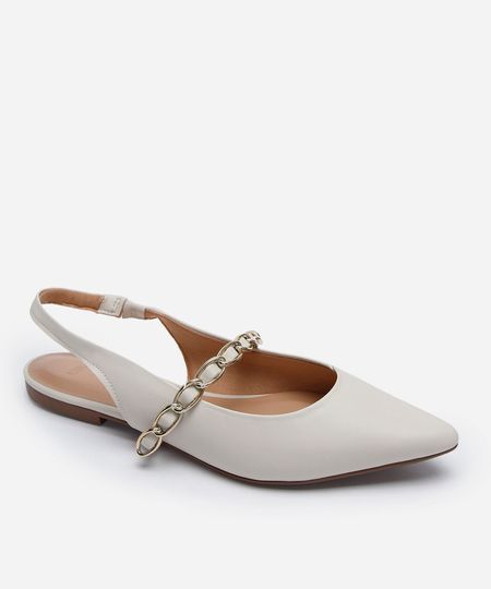sapatilha bico fino com corrente oneself off white 35