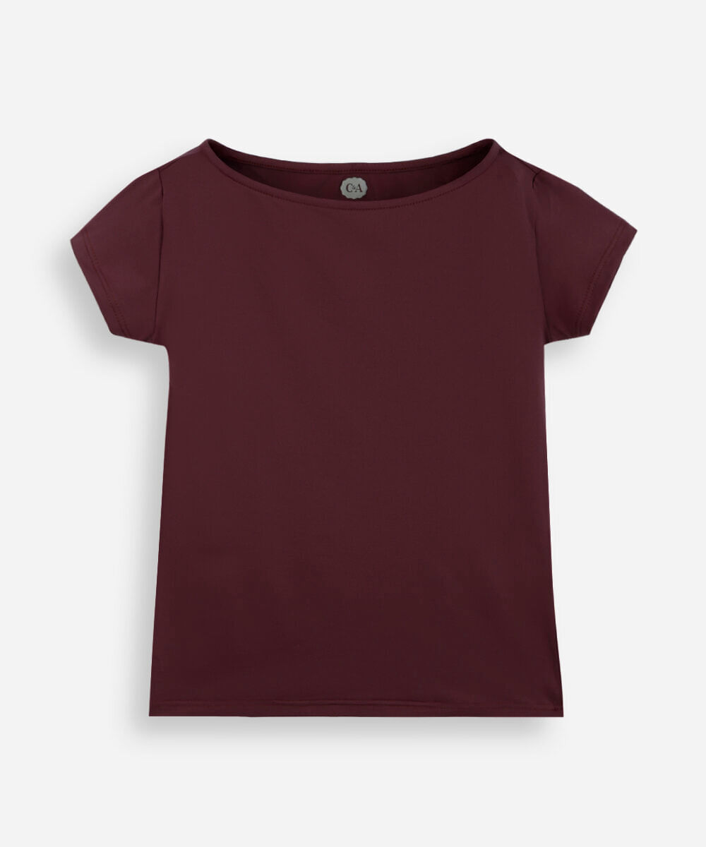 blusa infantil de poliamida vinho
