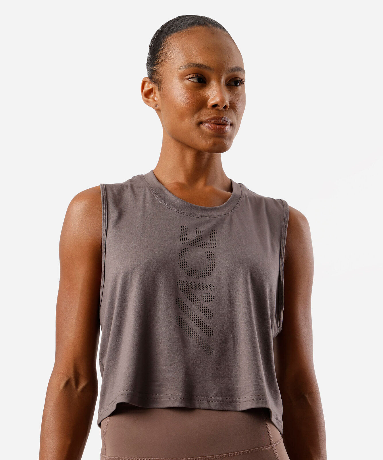 cropped feminino esportivo cinza